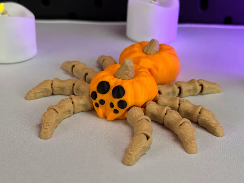 Articulated Pumpkin Spider