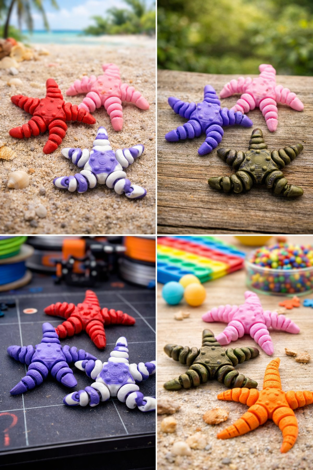 Flexi sea star, Articulated starfish Toy