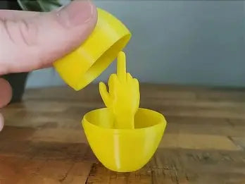 Middle finger egg