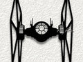 Star Wars TIE Fighter Silhouette – (Black Matte Finish)